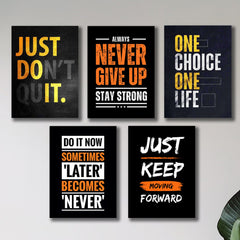 Set Of 5 Motivational Sticky Frames