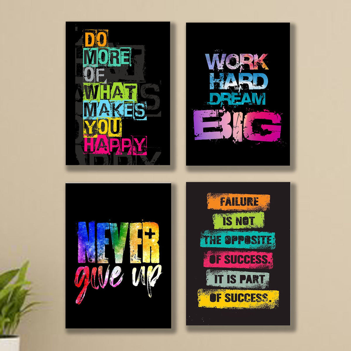 Set Of 4 Motivational Frames