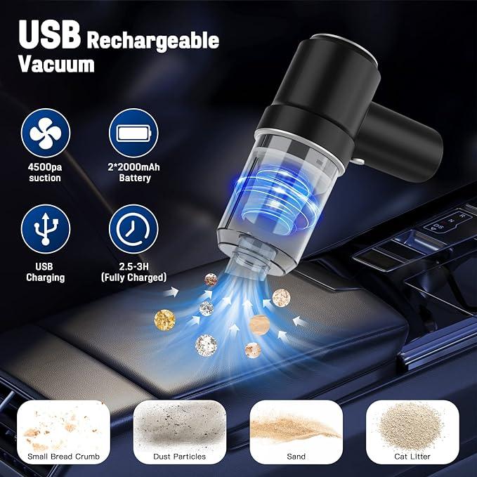 3-in-1 Rechargeable Vacuum Cleaner (carry box not included)