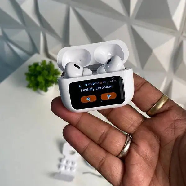 Latest Airpods pro with Touch Screen A9 Pro High Quality Sound & ENC Noise Reduction