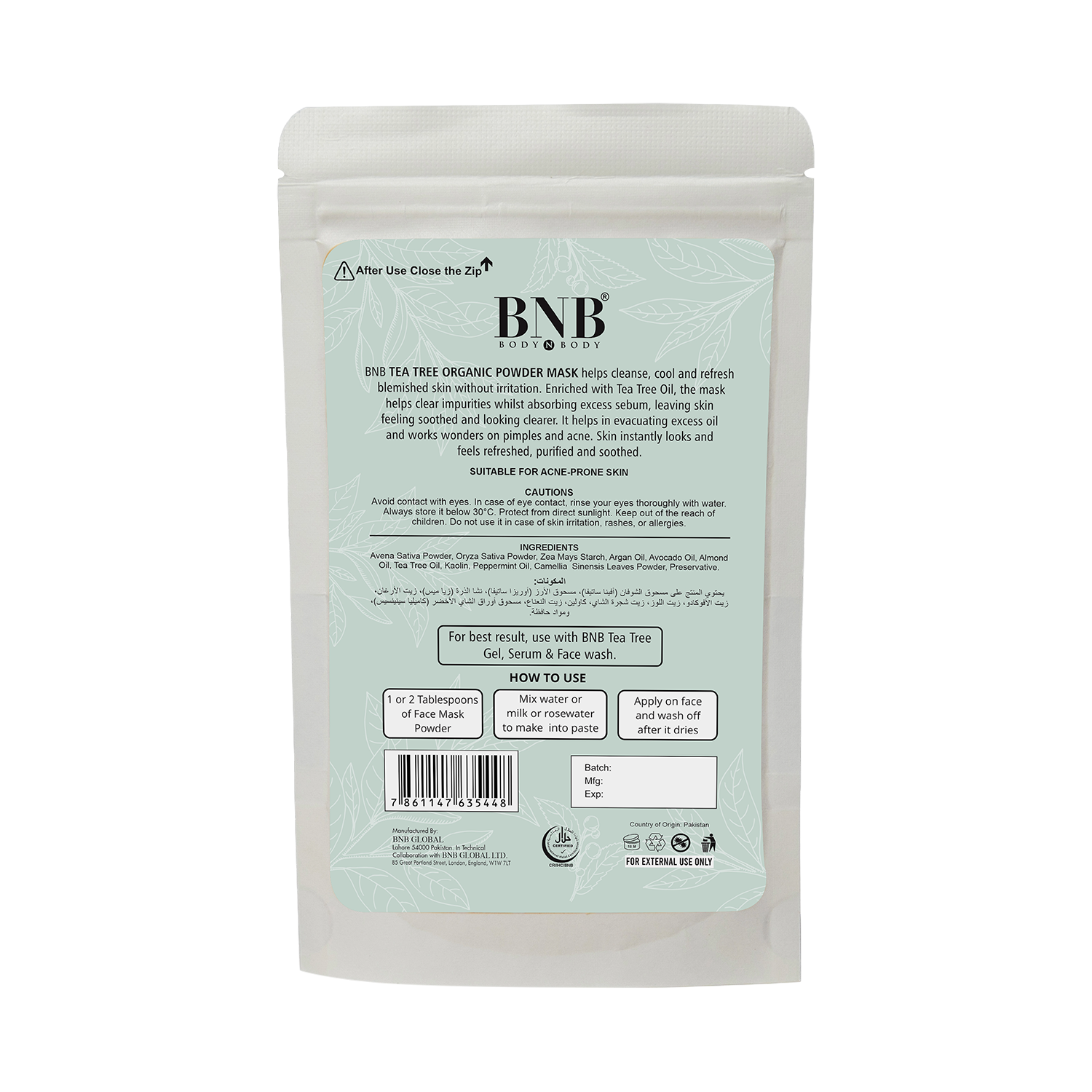 BNB Tea Tree Acne Mask