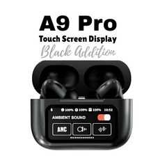 Latest A9 Pro Touch Screen Airpods Mate Black Edition Price in Pakistan