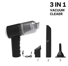 3-in-1 Rechargeable Vacuum Cleaner (carry box not included)